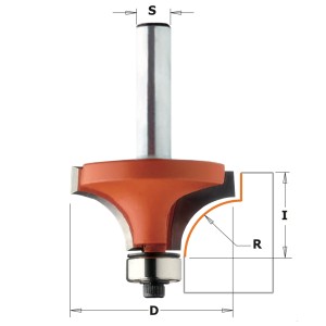 Фреза кромочная с подшипником - для обработки радиусных деталей, производства Китай﻿